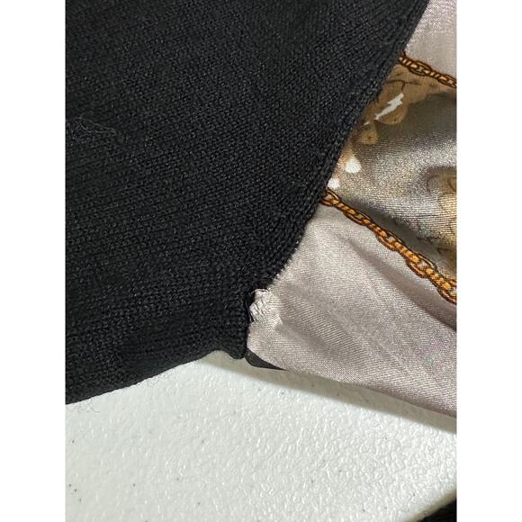 Chi by Falchi Sweater Womens Medium Silk Cashmere Knit Cardigan Quiet Luxury - Picture 9 of 12